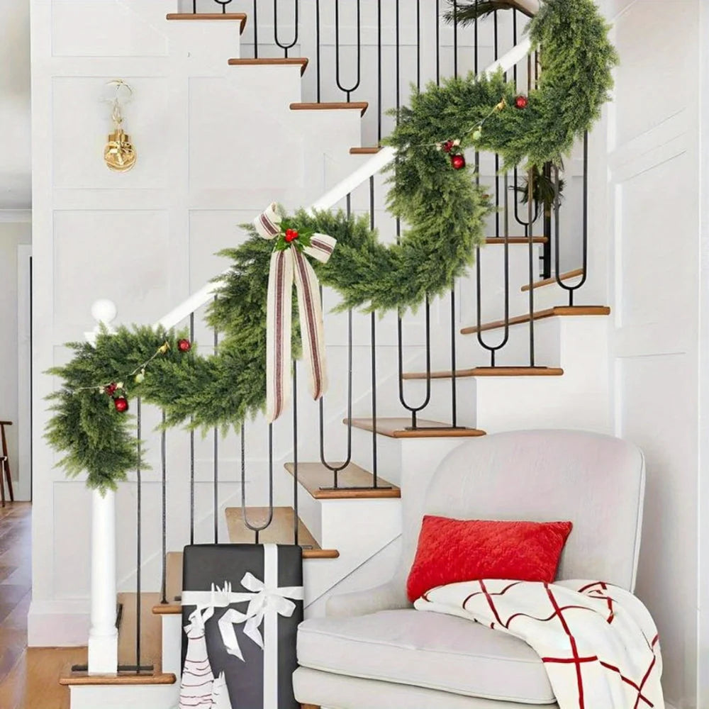 Christmas Garland Unlit Flexible 2-Piece