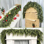 Christmas Garland Unlit Flexible 2-Piece
