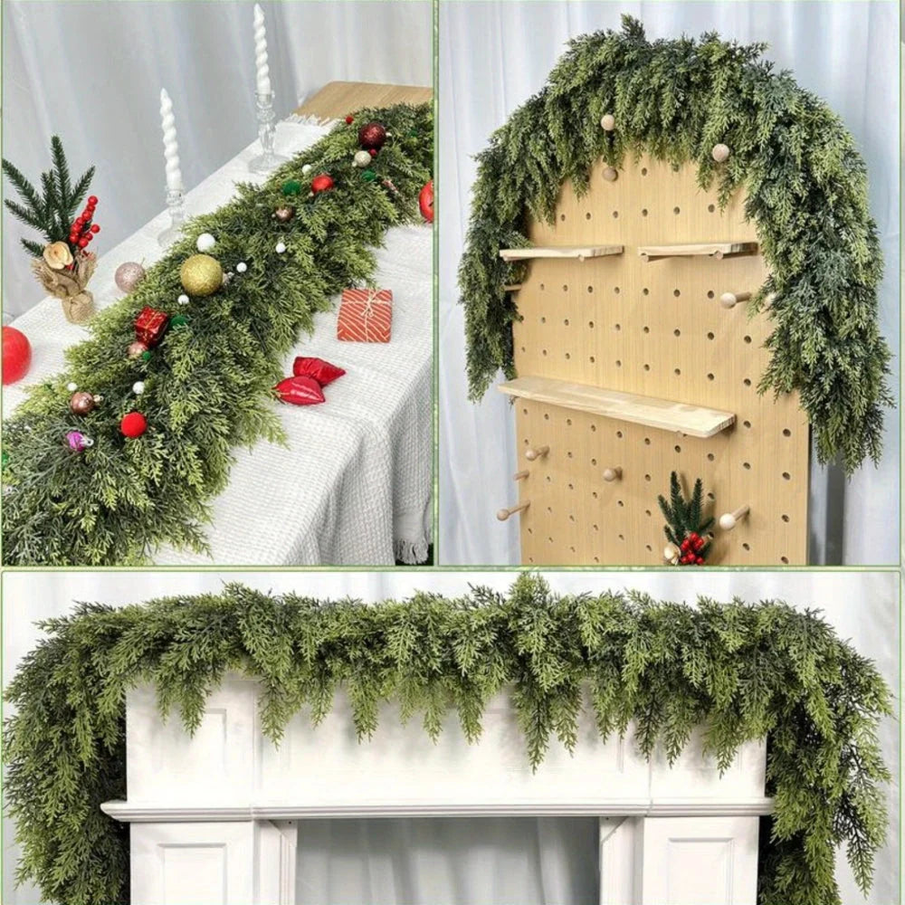 Christmas Garland Unlit Flexible 2-Piece