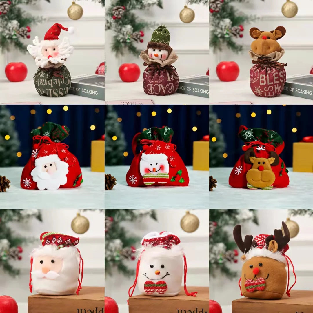 Christmas Gnome Decoration Durable Soft Face & Gift Sack
