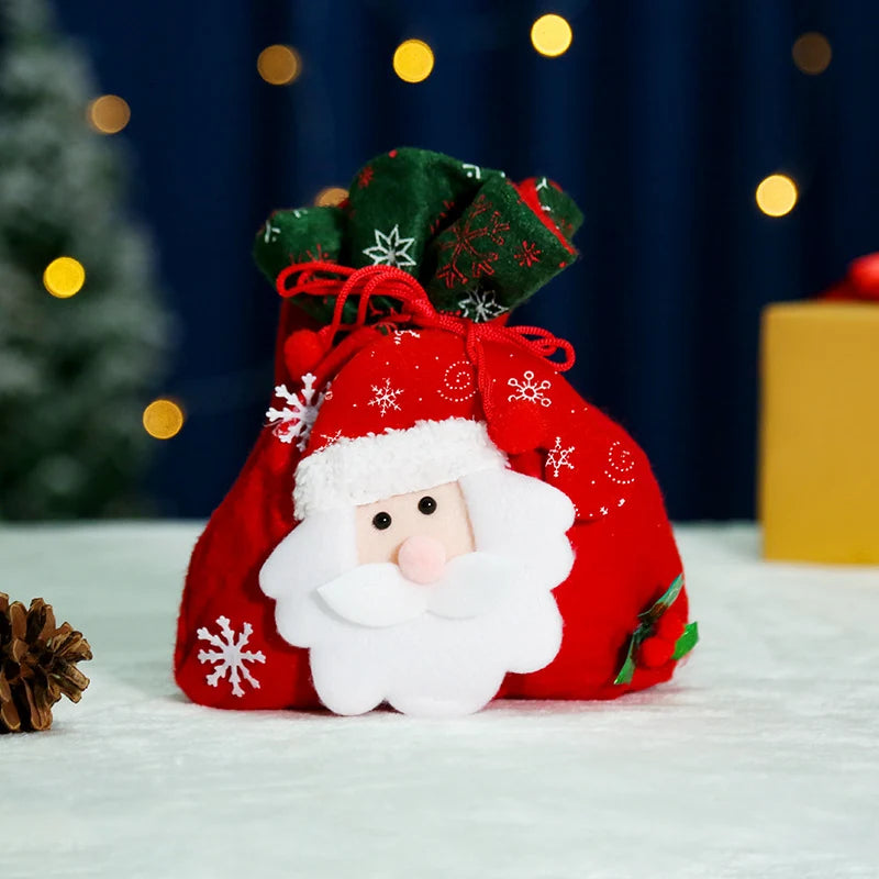 Christmas Gnome Decoration Durable Soft Face & Gift Sack