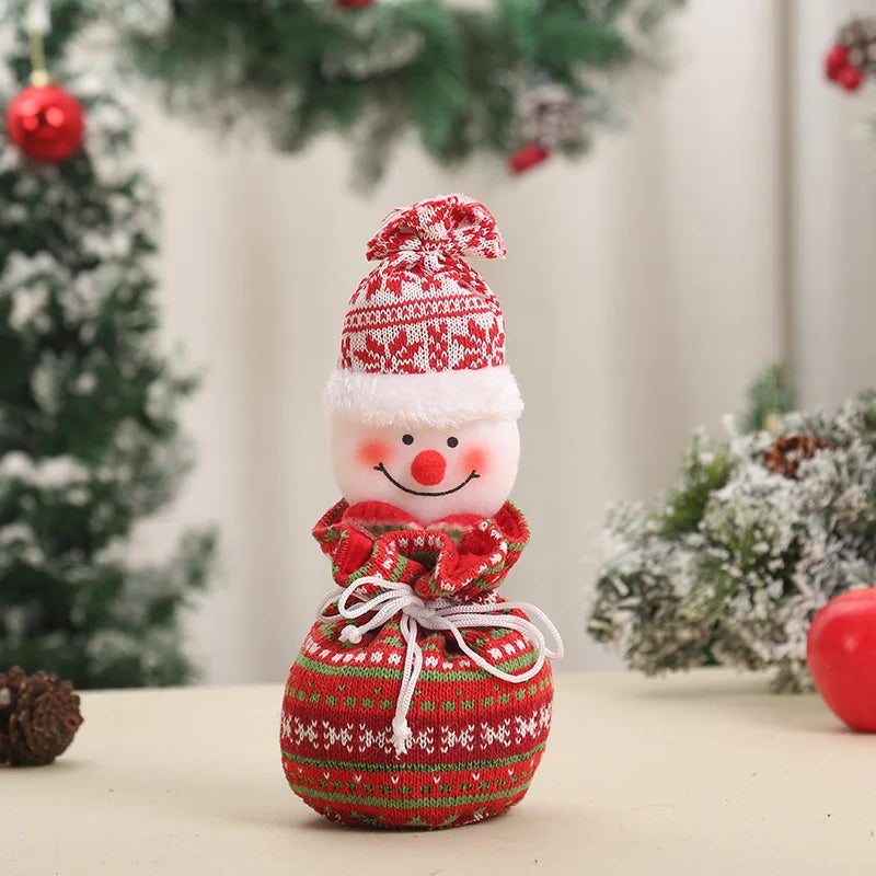 Christmas Gnome Decoration Durable Soft Face & Gift Sack