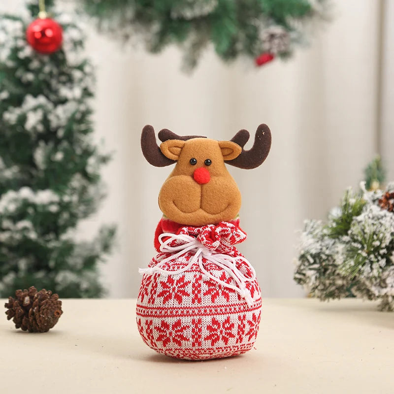 Christmas Gnome Decoration Durable Soft Face & Gift Sack