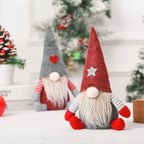 Christmas Gnome Decoration Handcrafted Plush Polyester