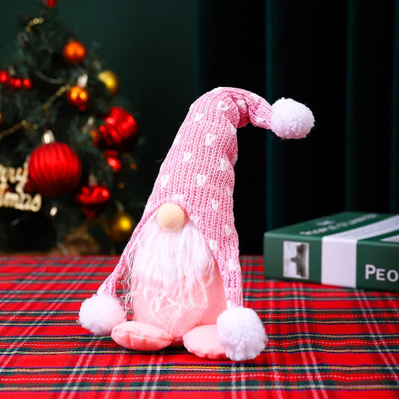 Christmas Gnome Figurine Durable Tabletop Decor