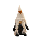 Christmas Gnome Figurine Tall Knitted Hat & Coffee Cup