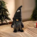 Christmas Gnome Figurine Tall Knitted Hat & Coffee Cup