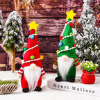 Christmas Gnome Gray Hat Long White Beard