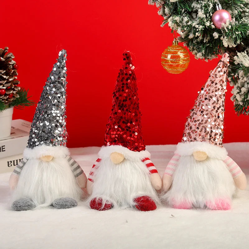 Christmas Gnome Illuminated Sequined Hat