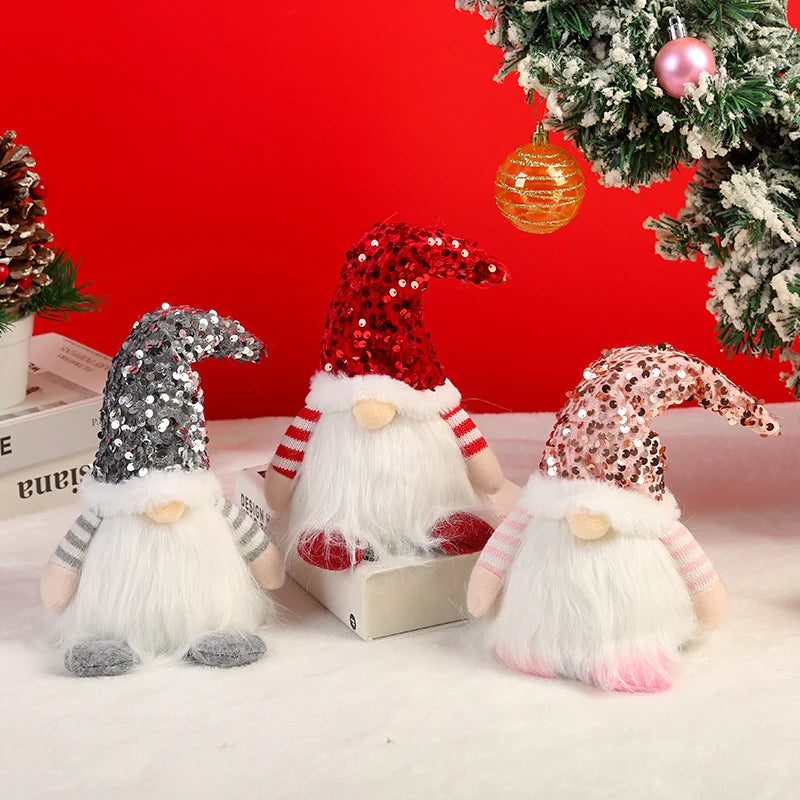 Christmas Gnome Illuminated Sequined Hat