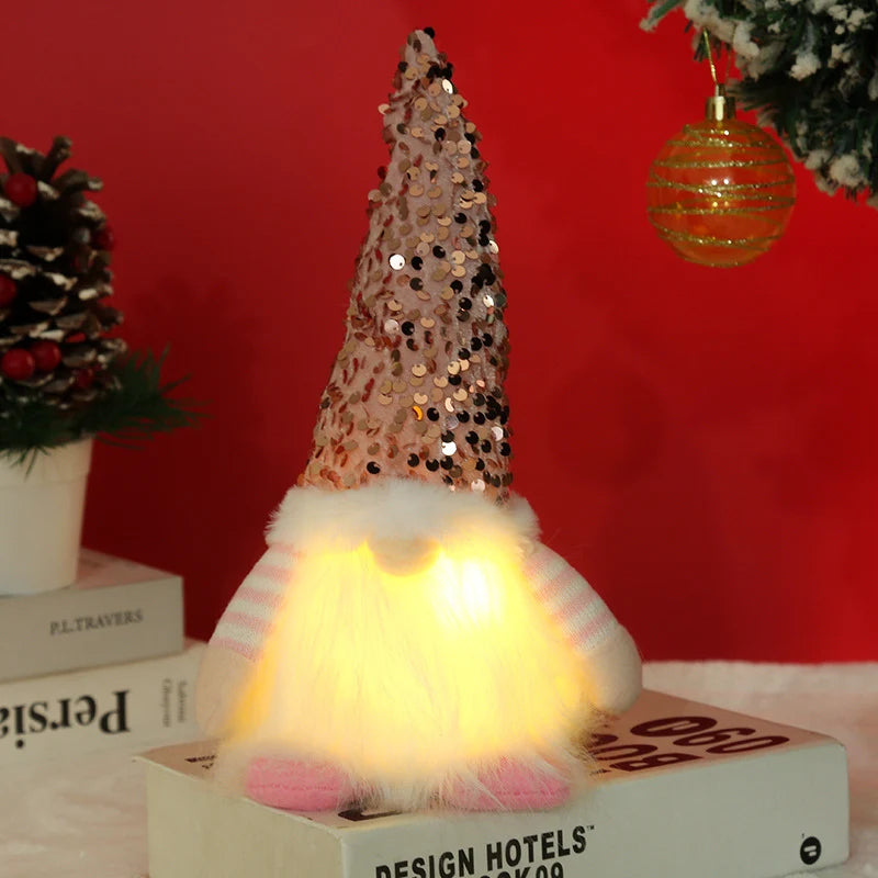 Christmas Gnome Illuminated Sequined Hat