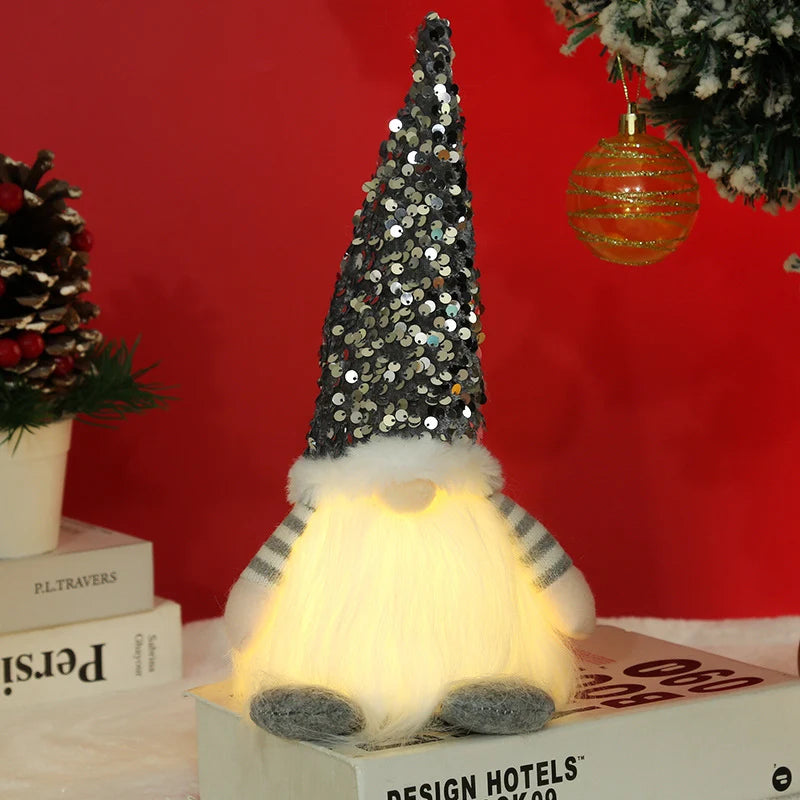 Christmas Gnome Illuminated Sequined Hat