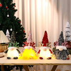 Christmas Gnome LED Light Plush Beard & Glitter Hat
