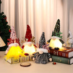 Christmas Gnome LED Light Plush Beard & Glitter Hat