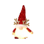 Christmas Gnome LED Light Plush Beard & Glitter Hat