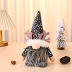 Christmas Gnome LED Light Plush Beard & Glitter Hat