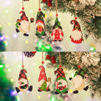 Christmas Gnome Ornament Handcrafted Wood