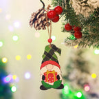 Christmas Gnome Ornament Handcrafted Wood