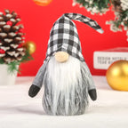 Christmas Gnome Plush Checkered Hat