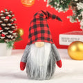 Christmas Gnome Plush Checkered Hat