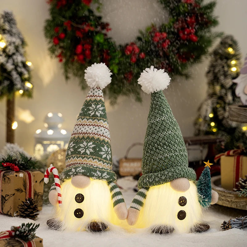 Christmas Gnome Soft Plush Warm LED Indoor Outdoor