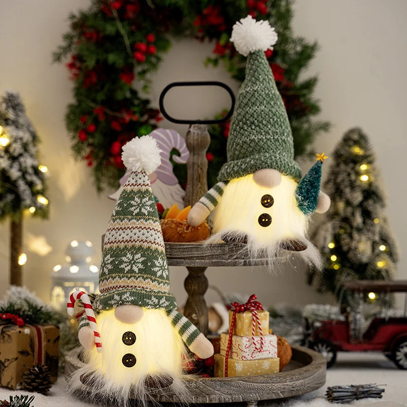 Christmas Gnome Soft Plush Warm LED Indoor Outdoor