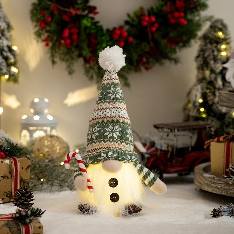 Christmas Gnome Soft Plush Warm LED Indoor Outdoor