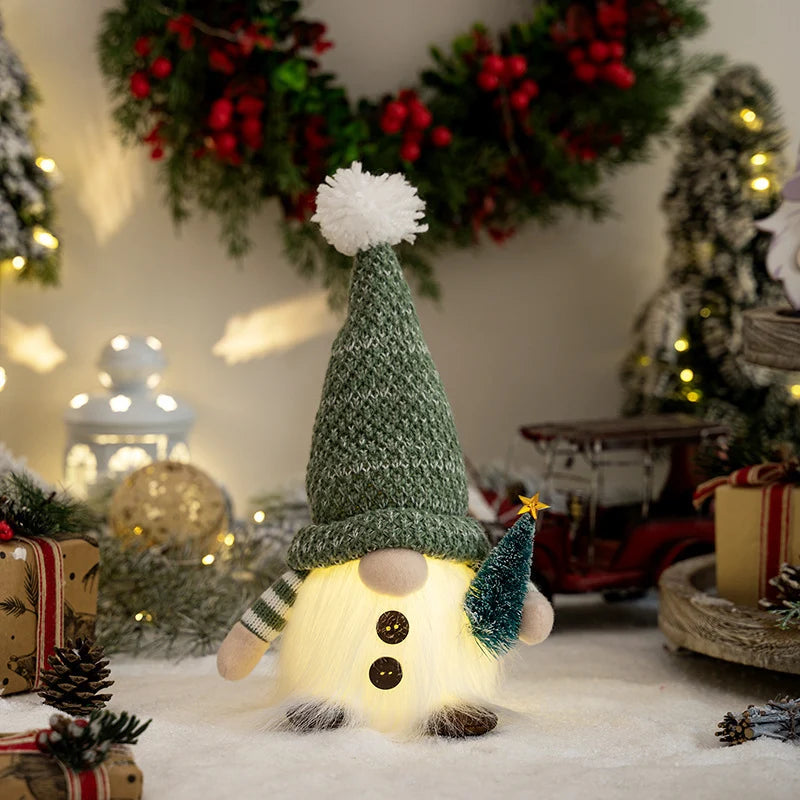Christmas Gnome Soft Plush Warm LED Indoor Outdoor
