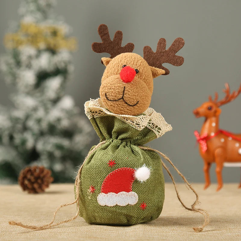 Christmas Gnome With Gift Sack Tabletop & Shelf Decor