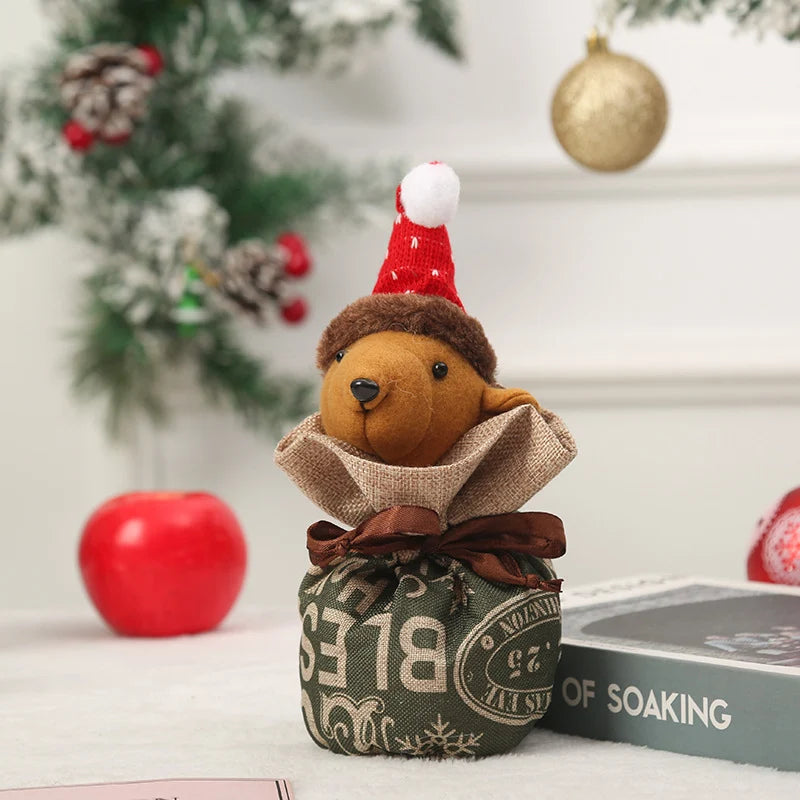Christmas Gnome With Gift Sack Tabletop & Shelf Decor