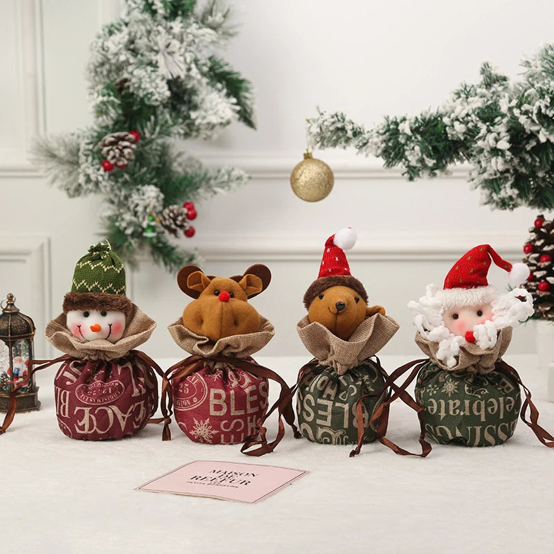 Christmas Gnome With Gift Sack Tabletop & Shelf Decor