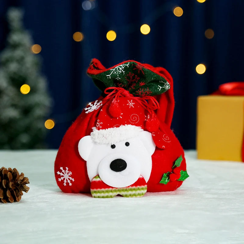Christmas Gnome With Gift Sack Tabletop & Shelf Decor