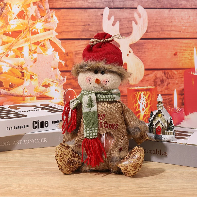 Christmas Gnome With Gift Sack Tabletop & Shelf Decor