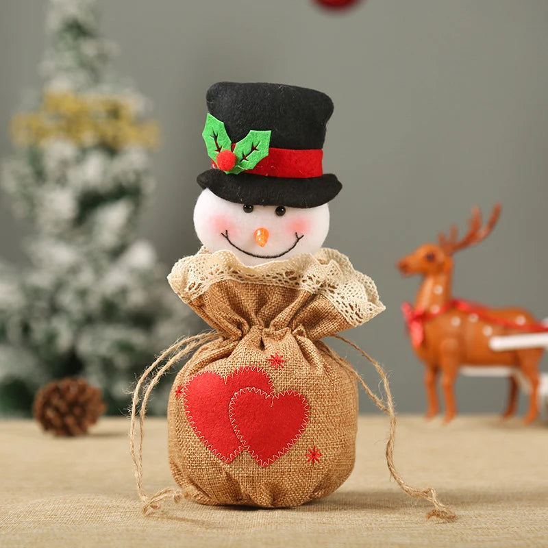 Christmas Gnome With Gift Sack Tabletop & Shelf Decor
