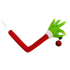 Christmas Hand Figure Plush Green Faux Fur