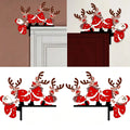 Christmas Hanging Decor Santa & Reindeer Easy Install