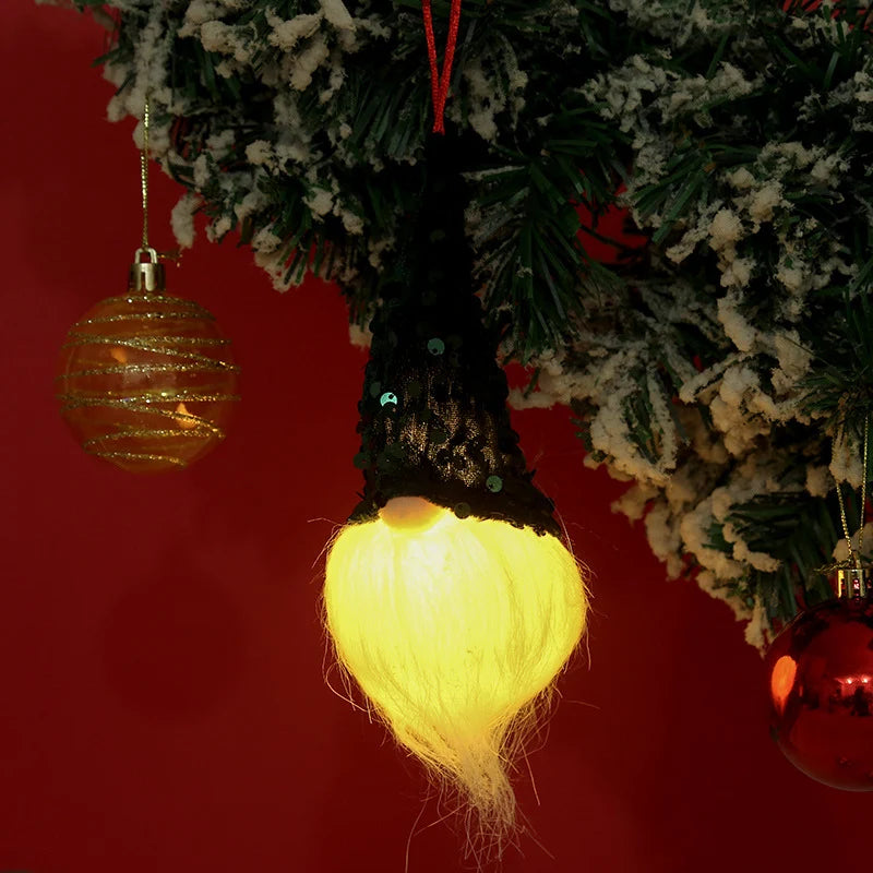 Christmas Hanging Ornament Sequined Warm Glow