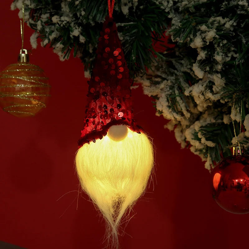 Christmas Hanging Ornament Sequined Warm Glow