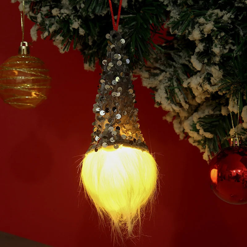 Christmas Hanging Ornament Sequined Warm Glow