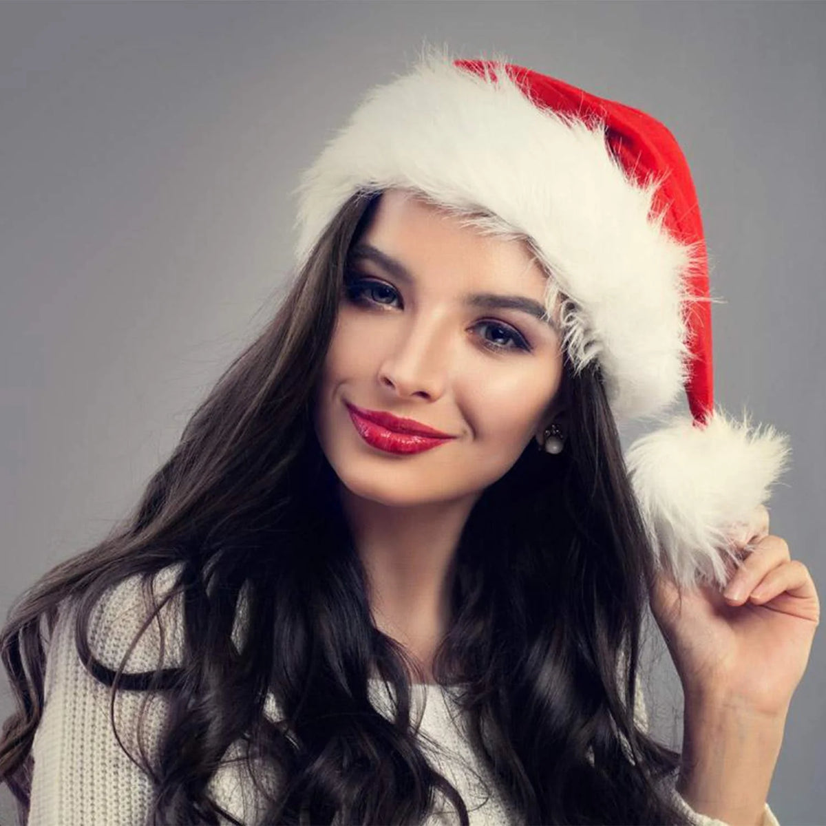 Christmas Hat Double-Sided Fleece & Plush