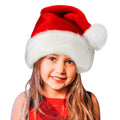 Christmas Hat Faux Fur Trim One Size Fits Most