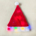 Christmas Hat LED Light-Up Fleece Machine Washable