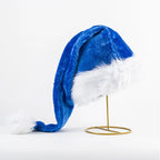 Christmas Hat LED Light-Up Plush With Faux Fur Trim
