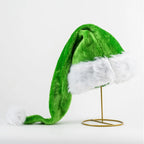 Christmas Hat LED Light-Up Plush With Faux Fur Trim