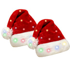 Christmas Hat LED Lighted Soft & Warm Adjustable Fit