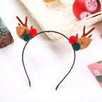 Christmas Hat Reindeer Antlers & Pom-Poms Soft Plush