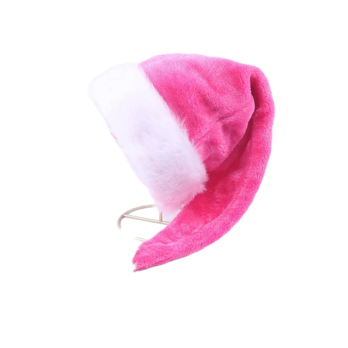Christmas Hat Soft Fleece Plush Trim & Pom-Pom