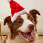 Christmas Hat Soft Plush Faux Fur Trim Washable