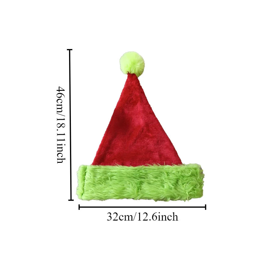 Christmas Hat Soft Plush Trim One Size