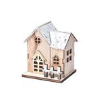 Christmas House Illuminated Wooden Snow-Effect